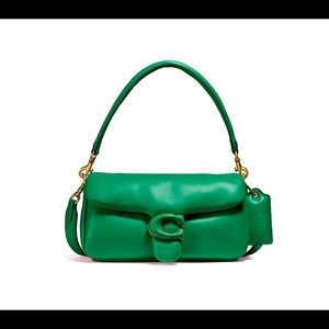 Coach Green Pillow Tabby